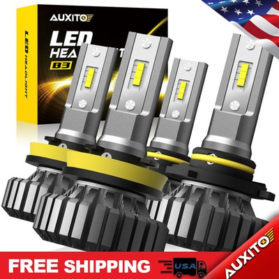 #ad AUXITO H11 9005 Kit LED Headlight for GMC 1500 High 2007 2013 Sierra Low Beam 4x $61.93