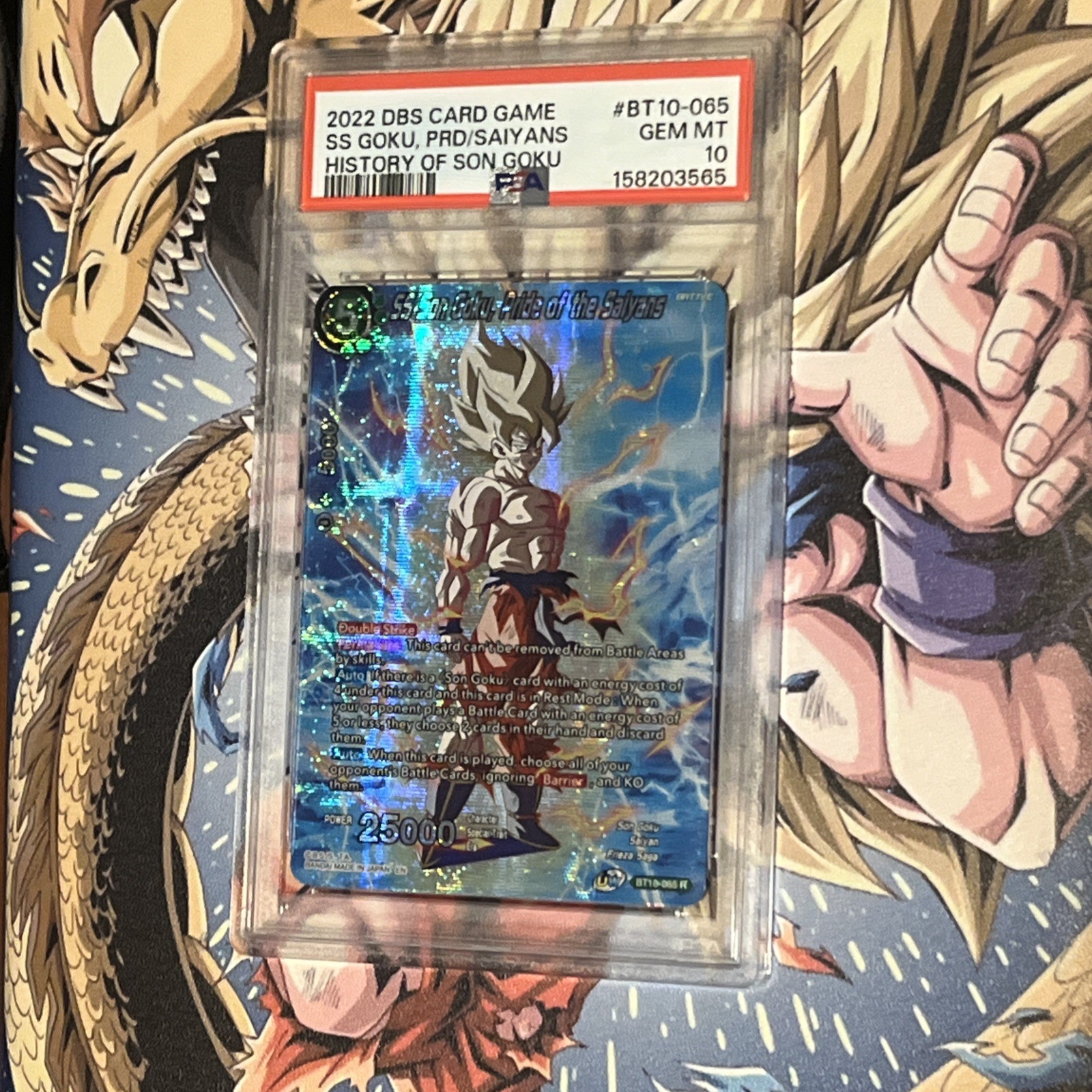 Dragon Ball Super Card Game SS Son Goku, Pride Of The Saiyans PSA Gem Mint 10 view 4
