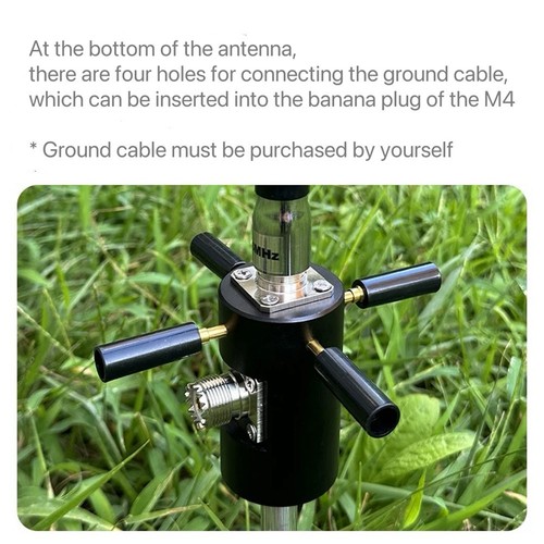 Shortwave Antenna Conversion Base for Vehicles with M Socket and M10 Interface - Afbeelding 4 van 10