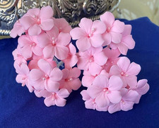 Pink Gum Paste Impatiens Flowers Hand Made Sugar Flowers Cake Decoration 24 pcs