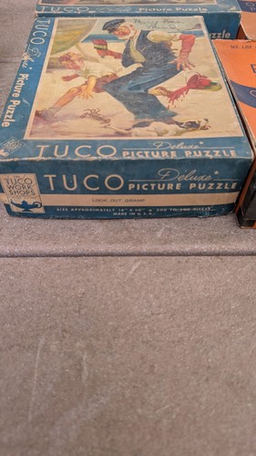 Lote de (5) Rompecabezas Tuco Vintage Art Deco Cajas Originales - Imagen 2 de 13