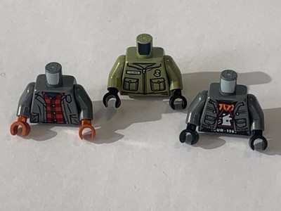 3 x LEGO TORSO - wie auf dem Bild - zum selber bauen JURASSIC WORLD