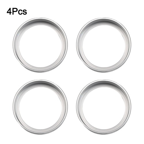 Modern Silver Alloy Audio Knob Cover For VOLVO XC60 S60 S80 V40 Vehicles - Picture 12 of 12