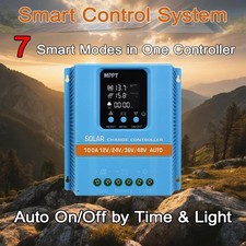 4800W 100A MPPT Solar Charge Controller 12V/24V/36V/48V Battery PV Regulator LCD