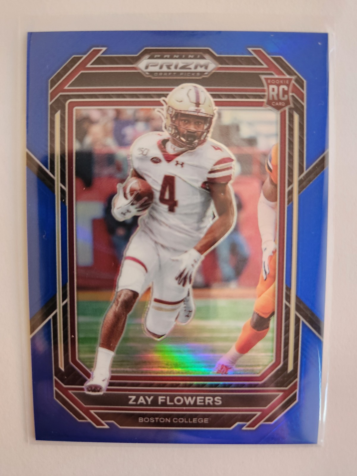 2023 Panini Prizm Draft Picks - Zay Flowers #143 Blue Prizm /199 (RC)