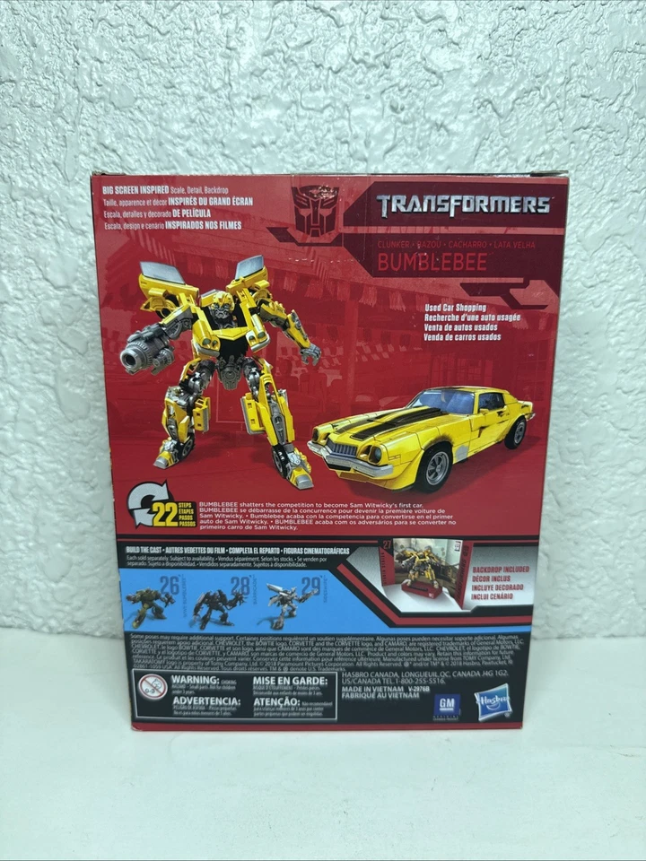 Transformers Studio Serie 27 CLUNKER BUMBLEBEE Clase Deluxe Película 1 Hasbro Foto 2 de 4