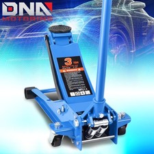 3 Ton For Truck Suv Pickup Pump Lift Steel Low Profile Hydraulic Floor Jack Blue