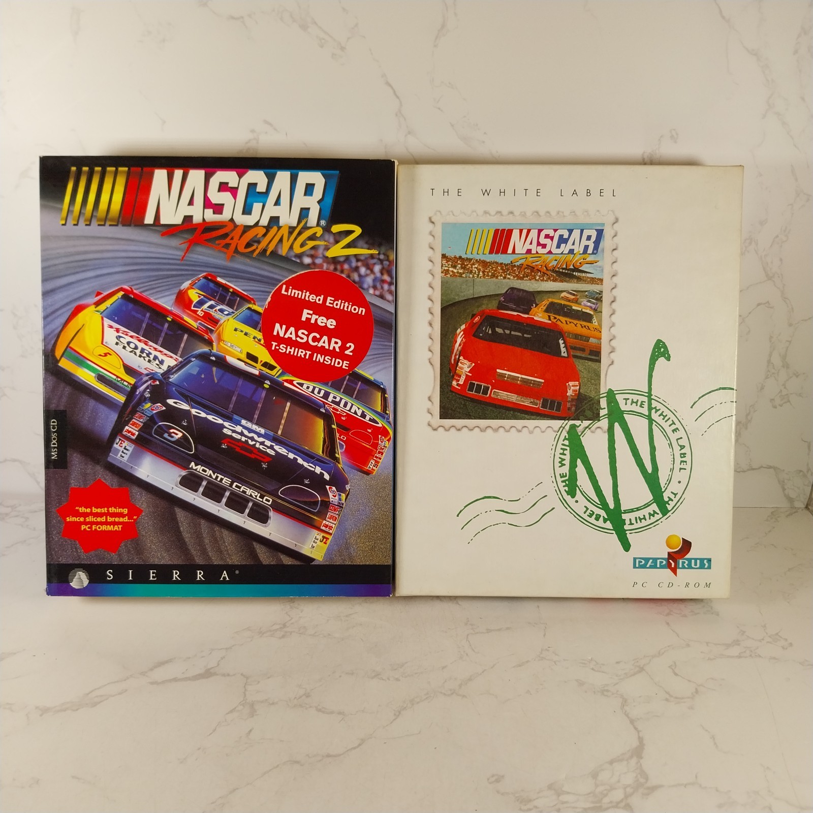 Nascar Racing 1 + 2 - PC CD ROM - Big Box - Complete