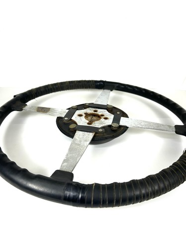 Vintage 4 Spoke Racing Steering Wheel Indy Roadster Sprint Car Hot Rat Rod - Picture 9 of 15