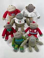 7 x Official PG Tips Chimp Monkeys Knitted Beanie soft Toy Plush