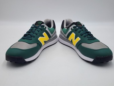 New Balance 574 Green V2 - Green Yellow Golf Shoes - Men's Size