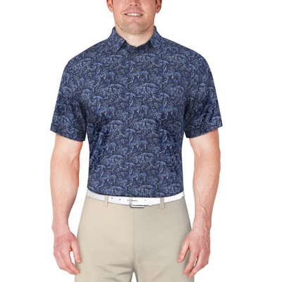  NWT BEN HOGAN PERFORMANCE Polo 3XL XXXL Moisture Wicking Sun Protect Fish Golf