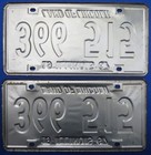 1967 Illinois License Plates Land Of Lincoln Matching Pair IL 366 - 515 — photo 2