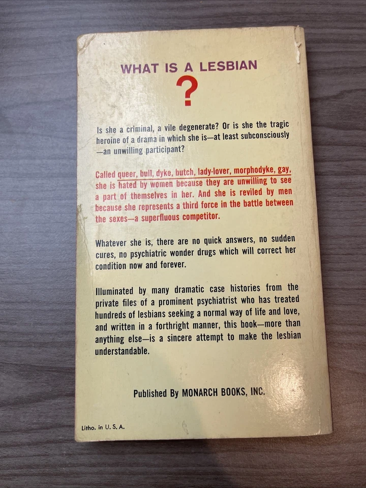 The Lesbian Dr. Benjamin Morse Sleaze Paperback ( aka Lawrence Block ) - Image 2 of 4