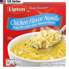 Lipton Soup Secrets Instant Soup Mix Chicken Noodle 4.2 oz Quick 5 Min Cup Soup 