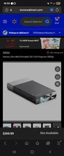 Vamvo Ultra Mini Portable Projector 1080p supported HD w/Pwr Cord/Stand Bundle
