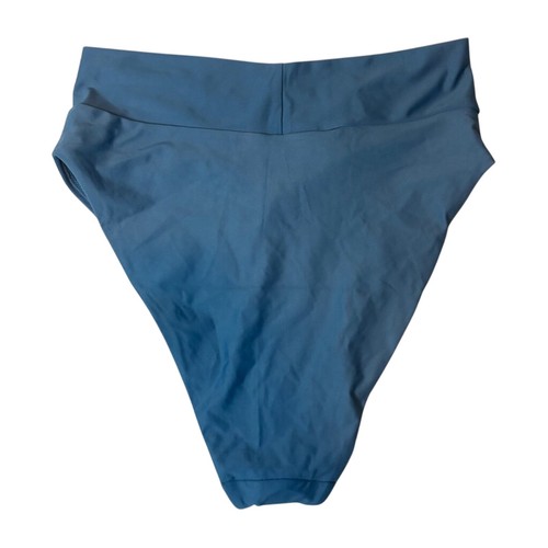 Parte inferior de bikini descarada de tiro alto delantera cruzada azul Aerie XL nueva con etiquetas - Imagen 4 de 5