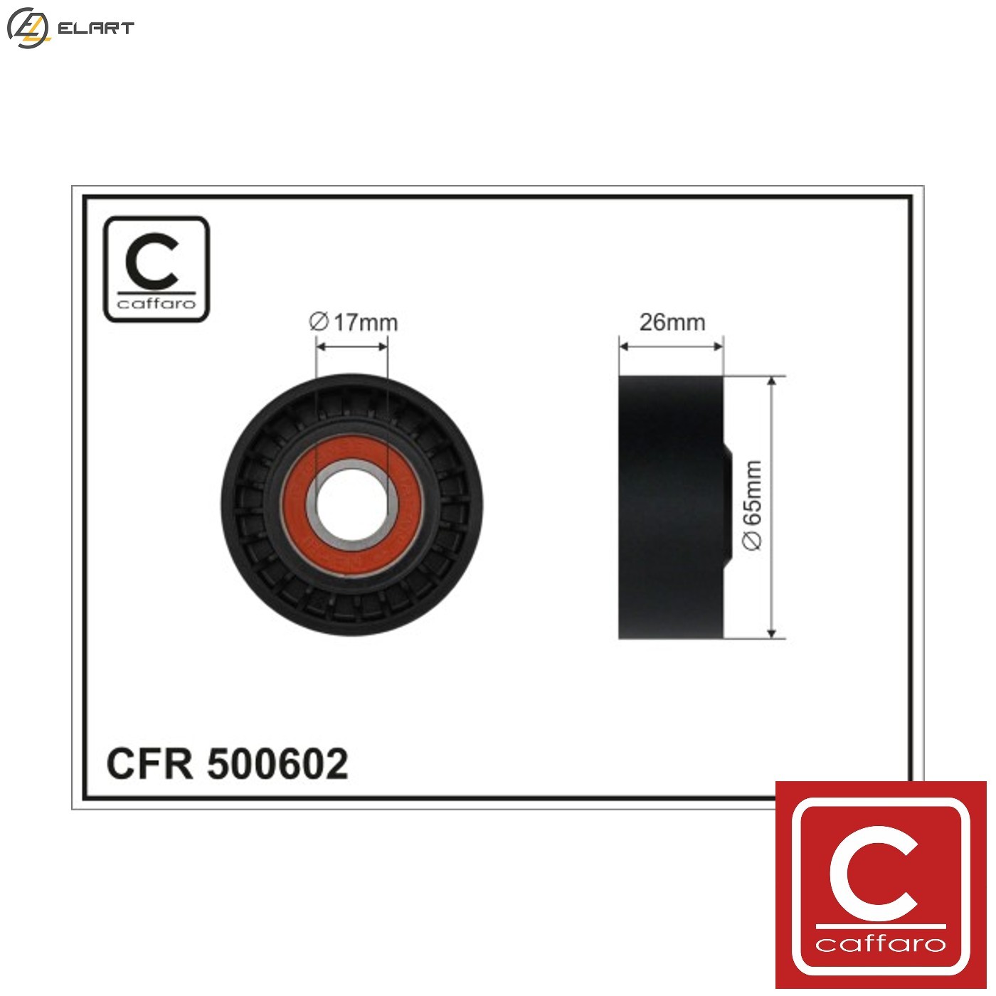 TENSIONER PULLEY VRIBBED BELT 500602 FOR PEUGEOT MANAGER/Platform/Chassis/Van