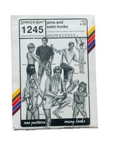 Maillot de bain homme et enfant confitures motif stretch et couture 1245 non coupé années 80 très bon état