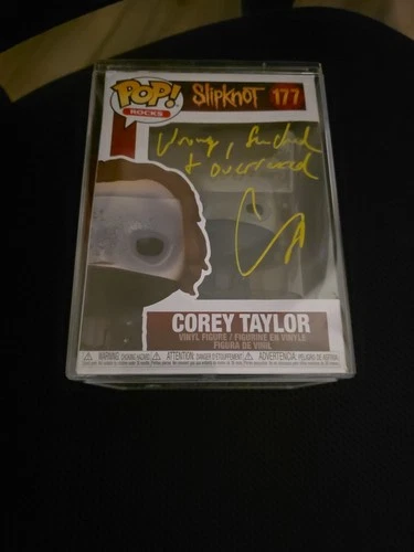 Signed Funko Pop! Rocks: Slipknot - Corey Taylor #177 vinyl figure