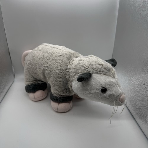 Build A Bear BAB Opossum Possum Stofftier Plüschtier 13 Zoll großes Tier weiß/grau