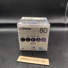 Victor MD Minidisc 80 Minutes Recordable Blank Media Mini Disc 10pcs Set New
