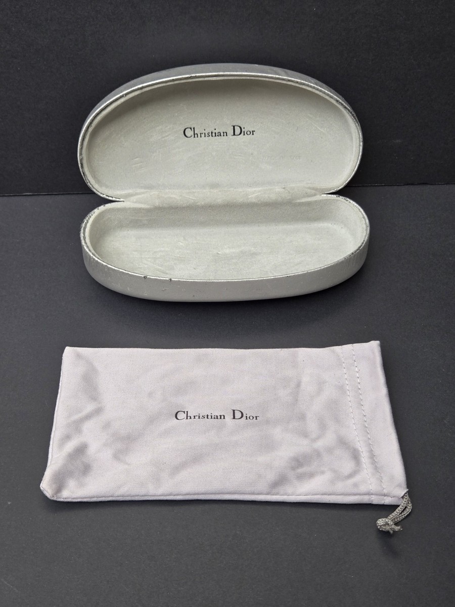 Dior Gray EMPTY Gray Glasses Case | eBay display picture 2