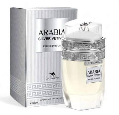 Arabia Silver Vetiver by Le Chameau Eau de Parfum for Men 3.4 oz FAST SHIP !