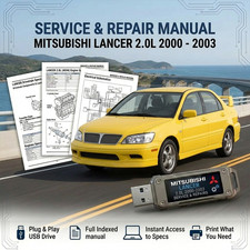 Mitsubishi Lancer 2.0l 2000 2001 2002 2003 Service Repair Workshop Manual Usb