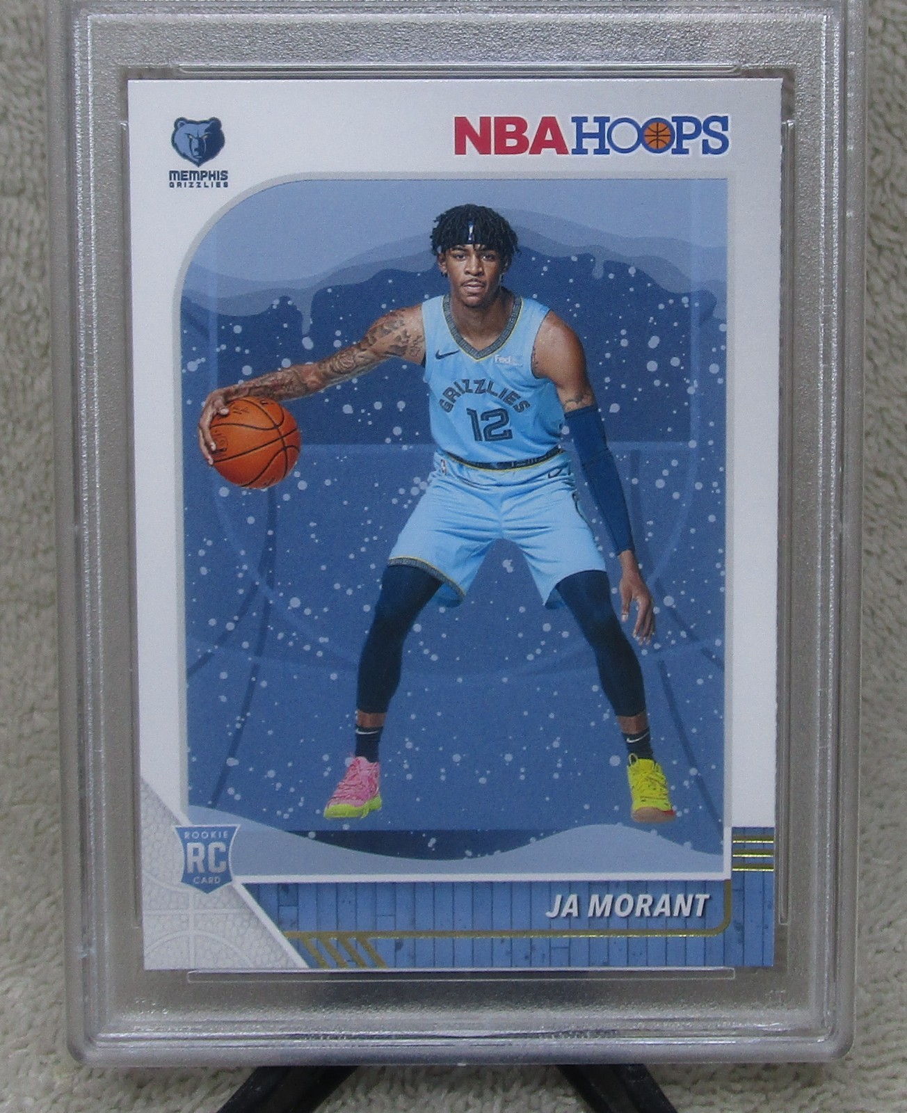 PSA 10 JA MORANT 2019 Panini NBA Hoops WINTER ROOKIE CARD #259 TRAIL BLAZERS view 3