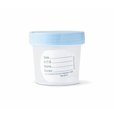 Specimen Container Sterile 4OZ Blue Cap
