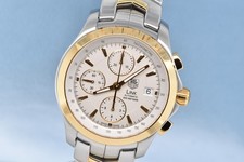 Tag Heuer Link Calibre 16 Chronograph 42mm 18K YG & Steel Silver Dial CJF2150 FS 3