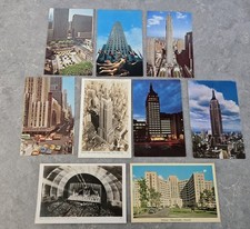 NY Buildings Vintage Postcard LOT Empire State Building Rockefeller Center Kodak