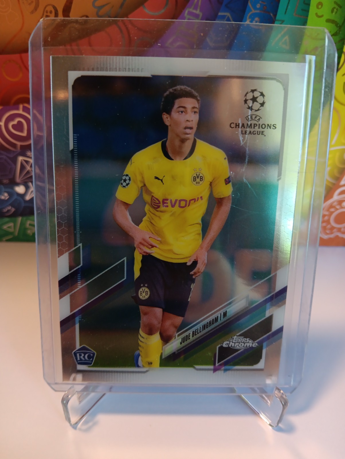 2020-21 Topps Chrome Merlin Jude Bellingham RC Rookie Card BVB DORTMUND INVEST!! view 2