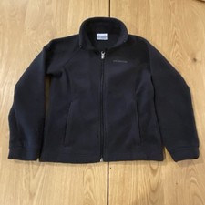 Columbia Youth Kids Unisex Fleece Full Zip Long Sleeve Jacket Black Small 8