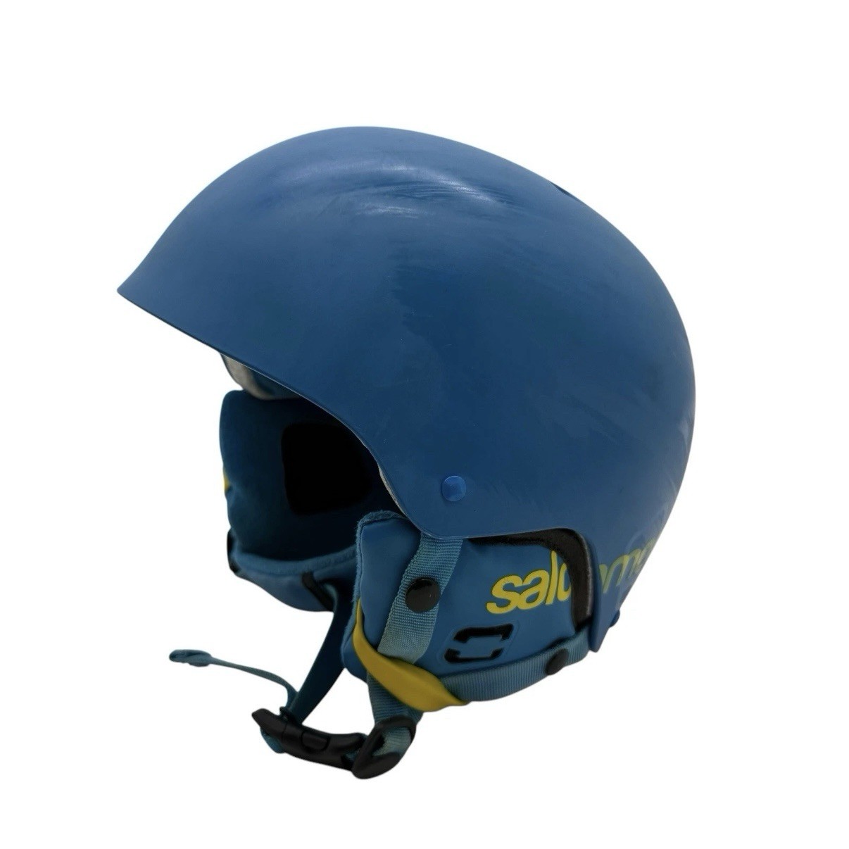 Casco Salomon Brigade taglia media 57 58 cm blu opaco sci snowboard sport invernali