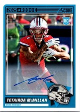 2025 Score #17 Tetairoa McMillan Base Rookie Signatures