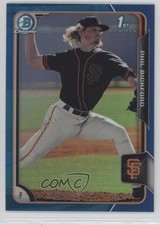 2015 Bowman Draft Chrome Blue Refractor 109/150 Phil Bickford #129 0w4