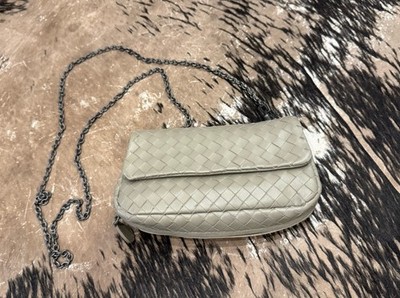 Elegante Crossbody Bag INTRECCIATO Leder Wallet On Chain Tasche Loulou Soho Park