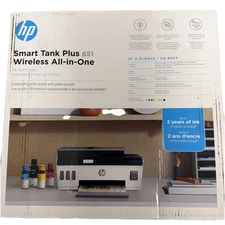 HP Smart Tank Plus 651 Inkjet All-In-One Printer - White