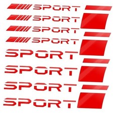 12 Pcs Wheel Rim Decal Stripes Set Sport Emblem Reflective Stickers, Auto