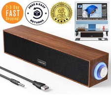 12" Barra De Sonido Altavoces De USB Audio Parlantes Bocinas Para PC En Oferta