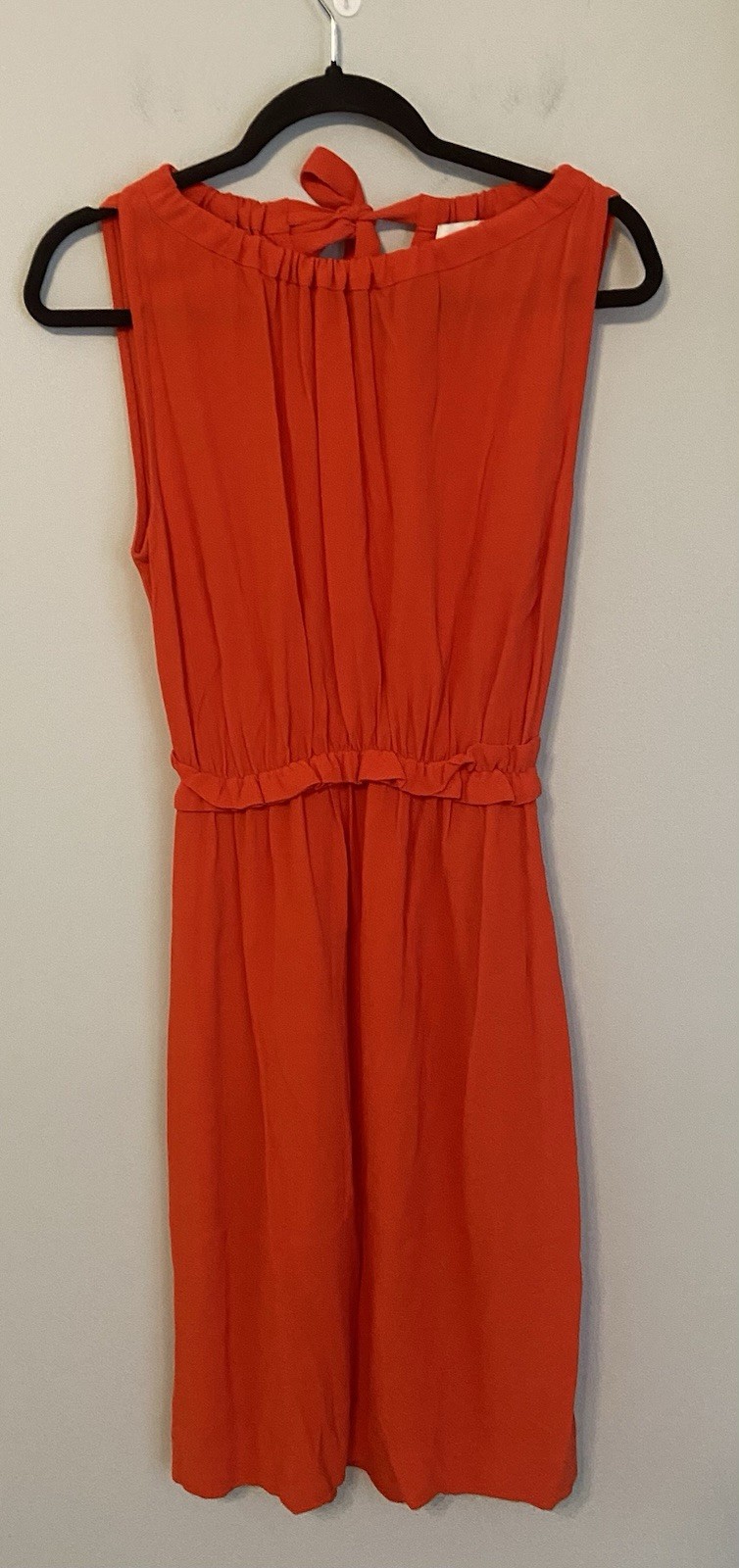 KATE SPADE Women's Carlie Tie-Back Dress Vibrant Red Crepe Size 8