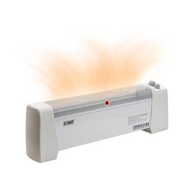1,500 Watt Baseboard Space Heater with Adjustable Thermostat, Dent-Proof End ...
