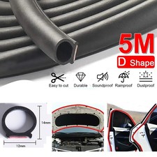 Universal Weatherstrip D-shape Car Door Rubber Weather Seal Hollow Strip 16ft5m