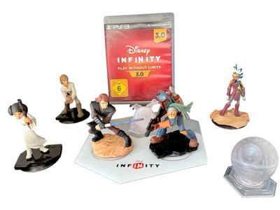 Disney Infinity Star Wars Figuren Set Playset Boba Fett Luke Leia Anakin Crystal