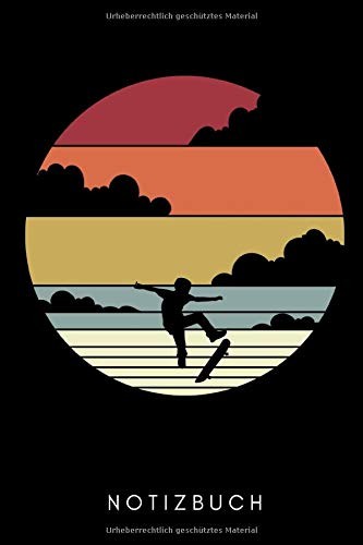Titel: A5 Punktraster Notizbuch FüR Skateboarder - Geschenk FüR Kinder &-image