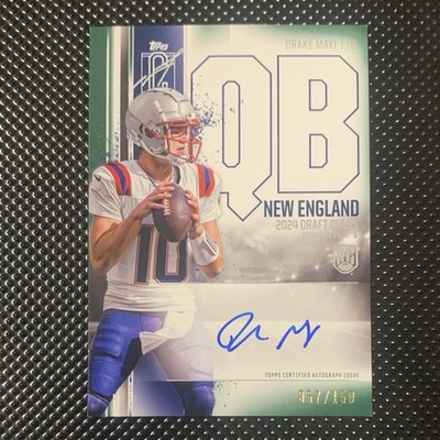 Topps 2024 Signature Class Drake Maye RC Auto Green /150 #RCA-DM Patriots