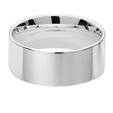 Flat Court Wedding Ring Solid Sterling Silver 8mm Band Size O - Z