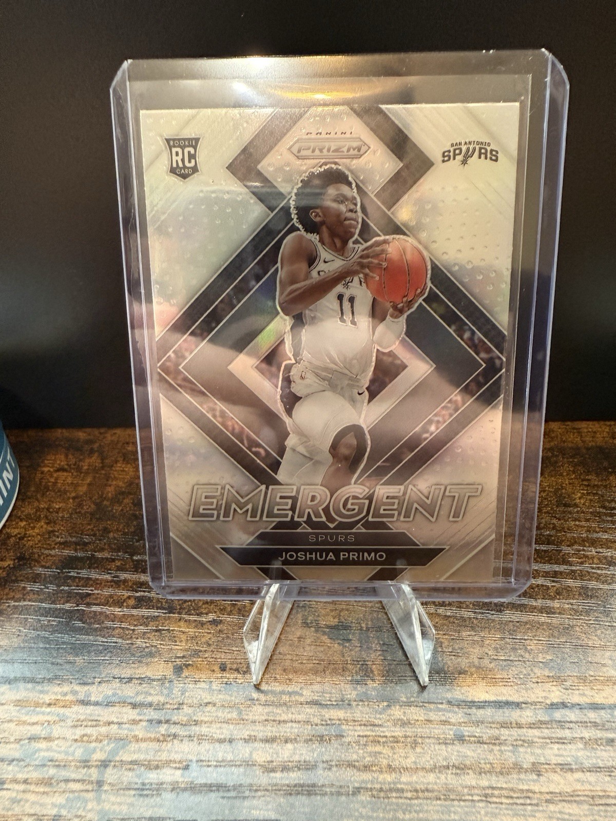 2021-22 Panini Prizm Emergent Joshua Primo #17 (RC) Silver Spurs Rookie